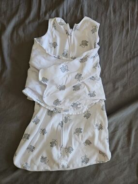 HALO Cotton Baby Sleep Sack with Swaddle Small 3-6 mos
